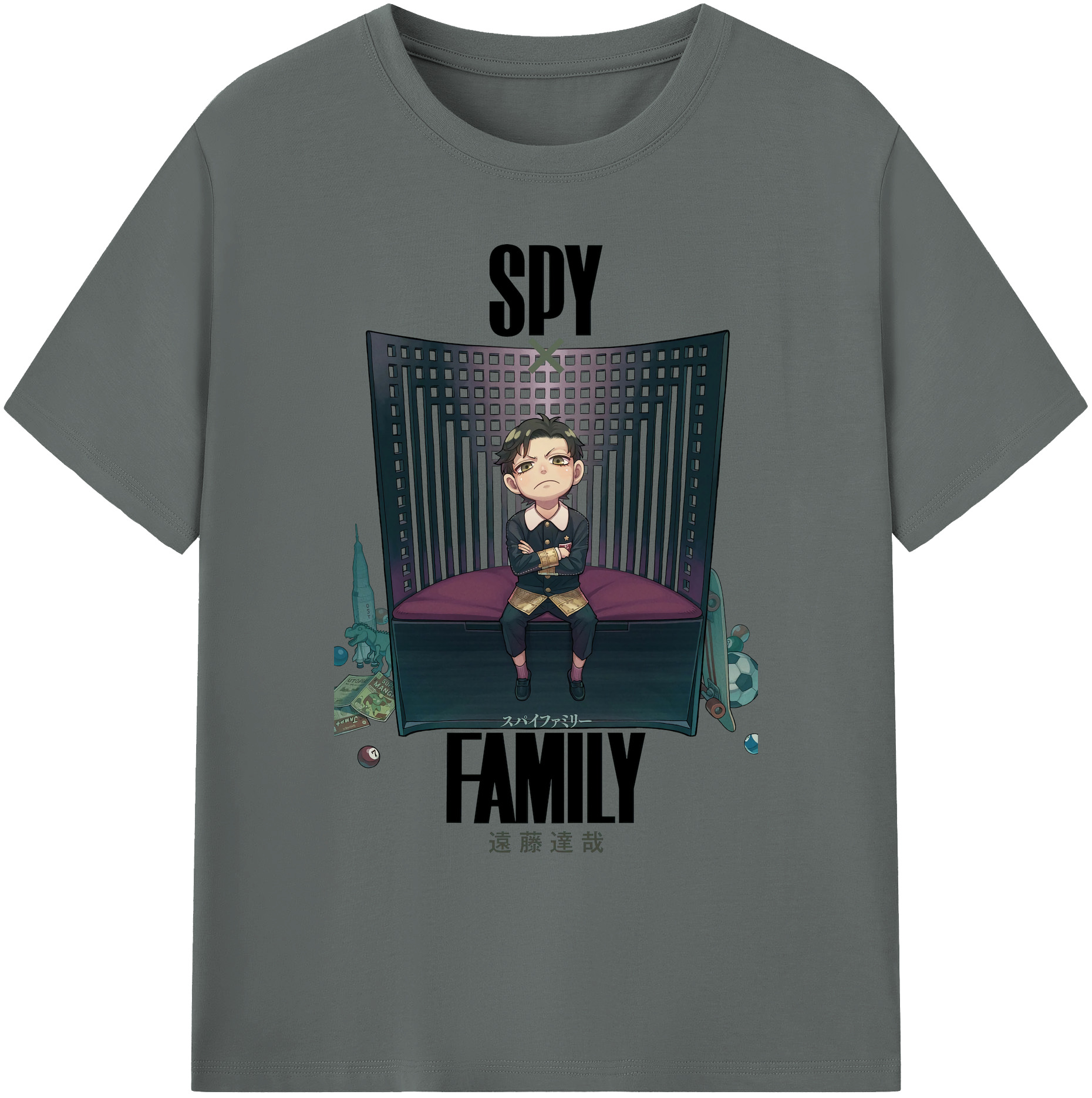 （画像用） SPY×FAMILY间谍家家酒 綿100％ メンズ半袖Tシャツ｜肌触りやわらか＆通気性